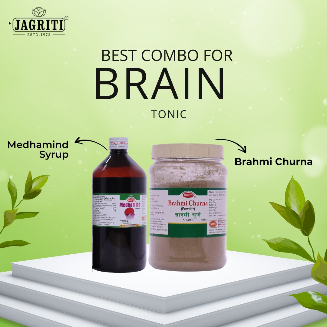 Medhamind Syrup (500 Ml) and Brahmi Churna (250 Gram)